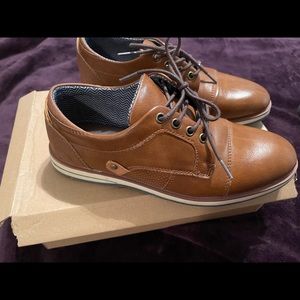 Boys brown dress shoes